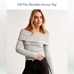 Abercrombie off the shoulder sweater top